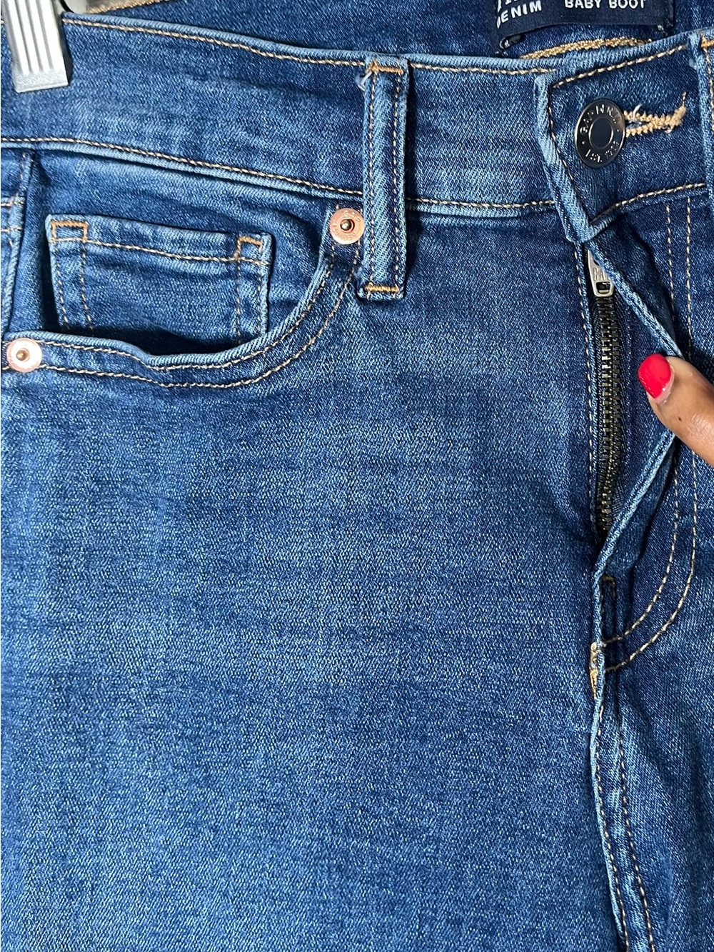 Gap Denim Universal Baby Boot Jeans - Size 0/25R - Blue Wash - Picture 6 of 17